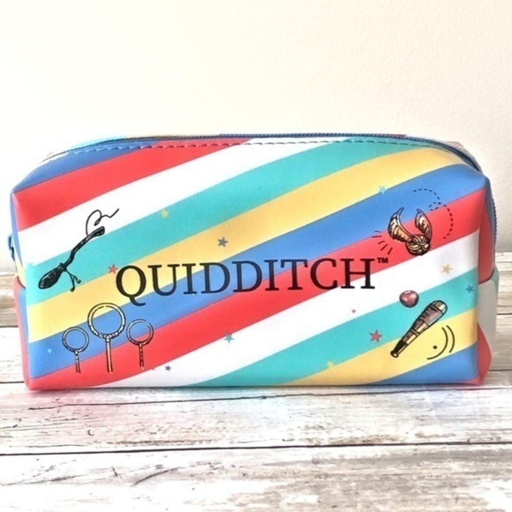 Harry Potter Quidditch Multicolored Striped All Purpose Pouch